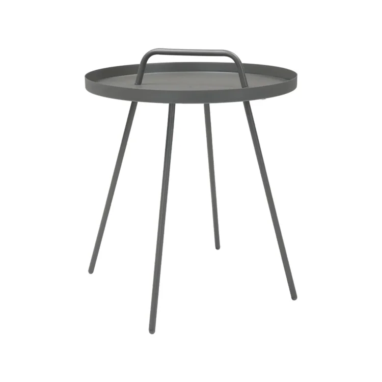 GRAND PATIO Outdoor Millie 17-in Steel Round Side Table