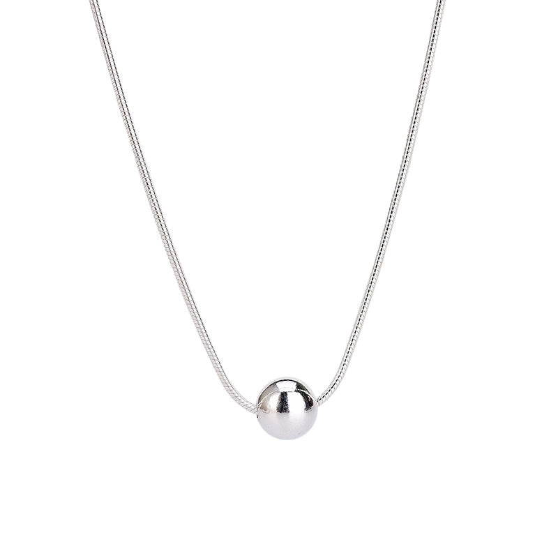 Elegant Round Sterling Silver Plating Necklace