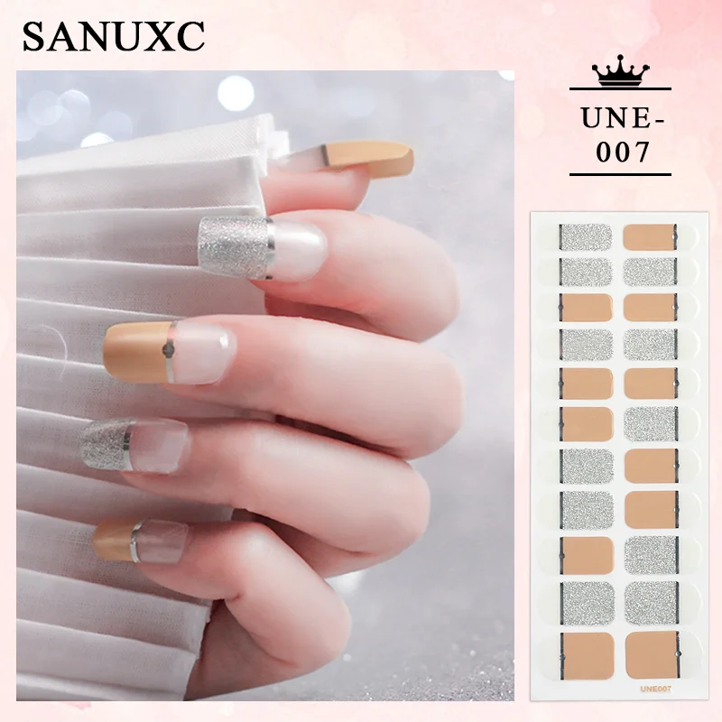 Churchf 22 Tips Shiny Nail Polish Stickers Wholesale Nail Art Decoration Decals Fashion Nail Stickers for Woment Manicure Gifts-Nail Inspo-Outfit Ideas
