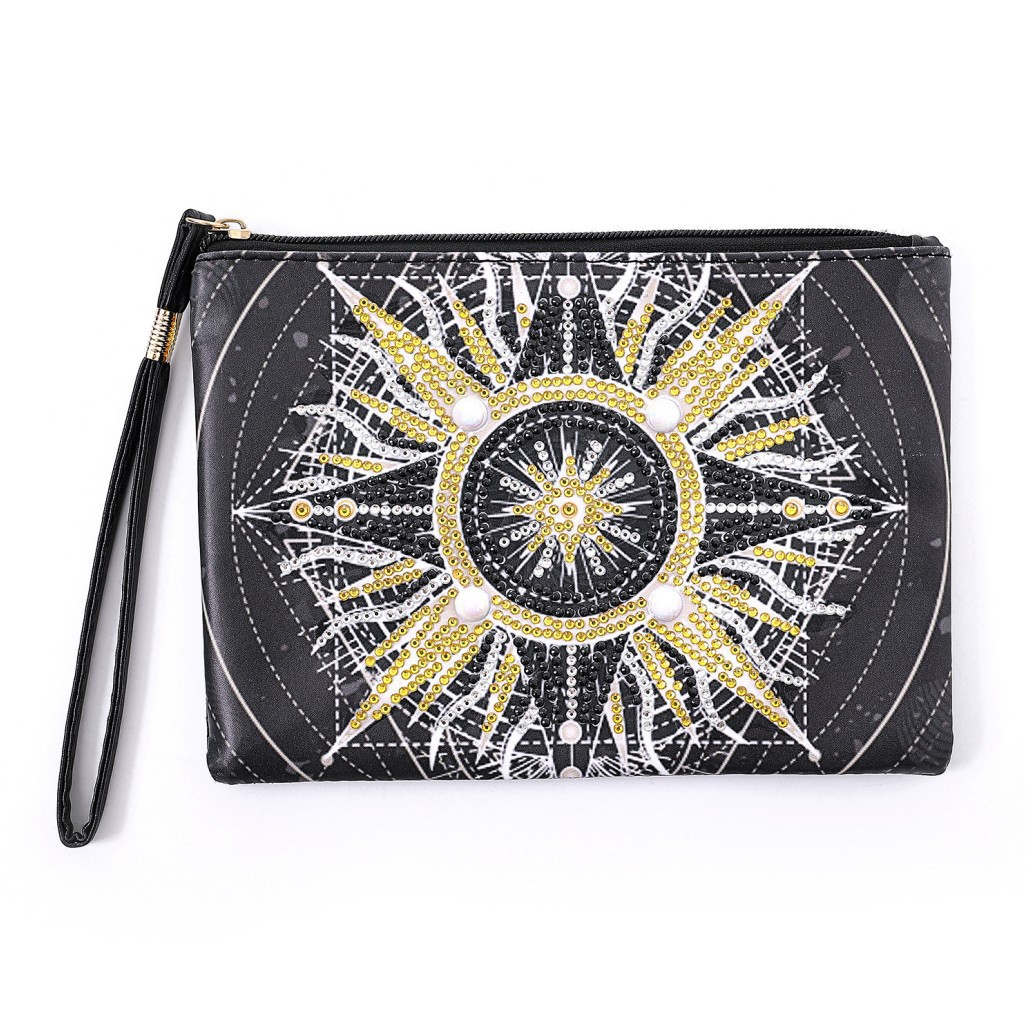 Cross Mirror Amazon Independent 5D Diamond Painting Handbag Makeup Bag Sun Style Diamond Art Craft Bag