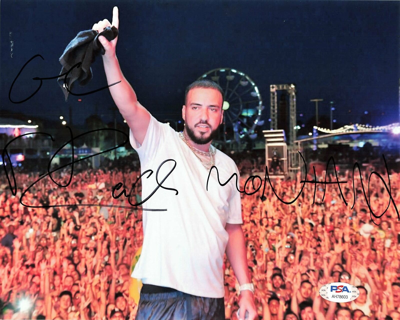 French Montana signed 8x10 Photo Poster painting PSA/DNA Autographed Rapper