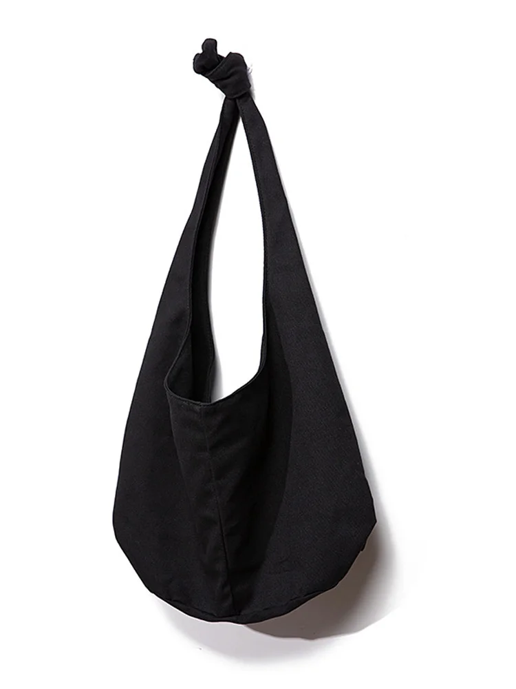 Utbros Retro Solid Color Casual Shoulder Canvas Bag