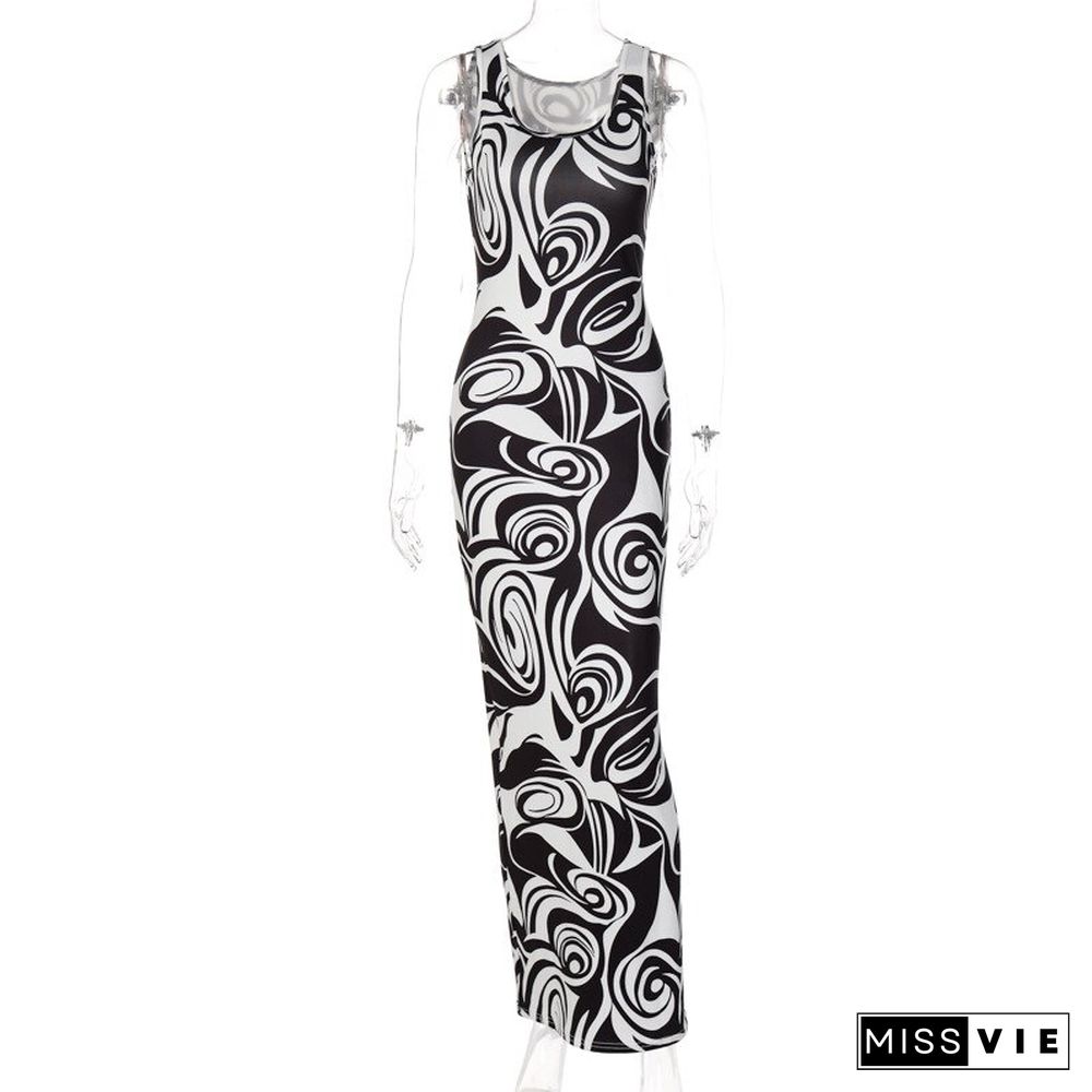 Women's Sleeveless Slim DressNew Spring And Summer Fashion Sexy U-neck Off Shoulder Ruffle Dress Rayon Dress