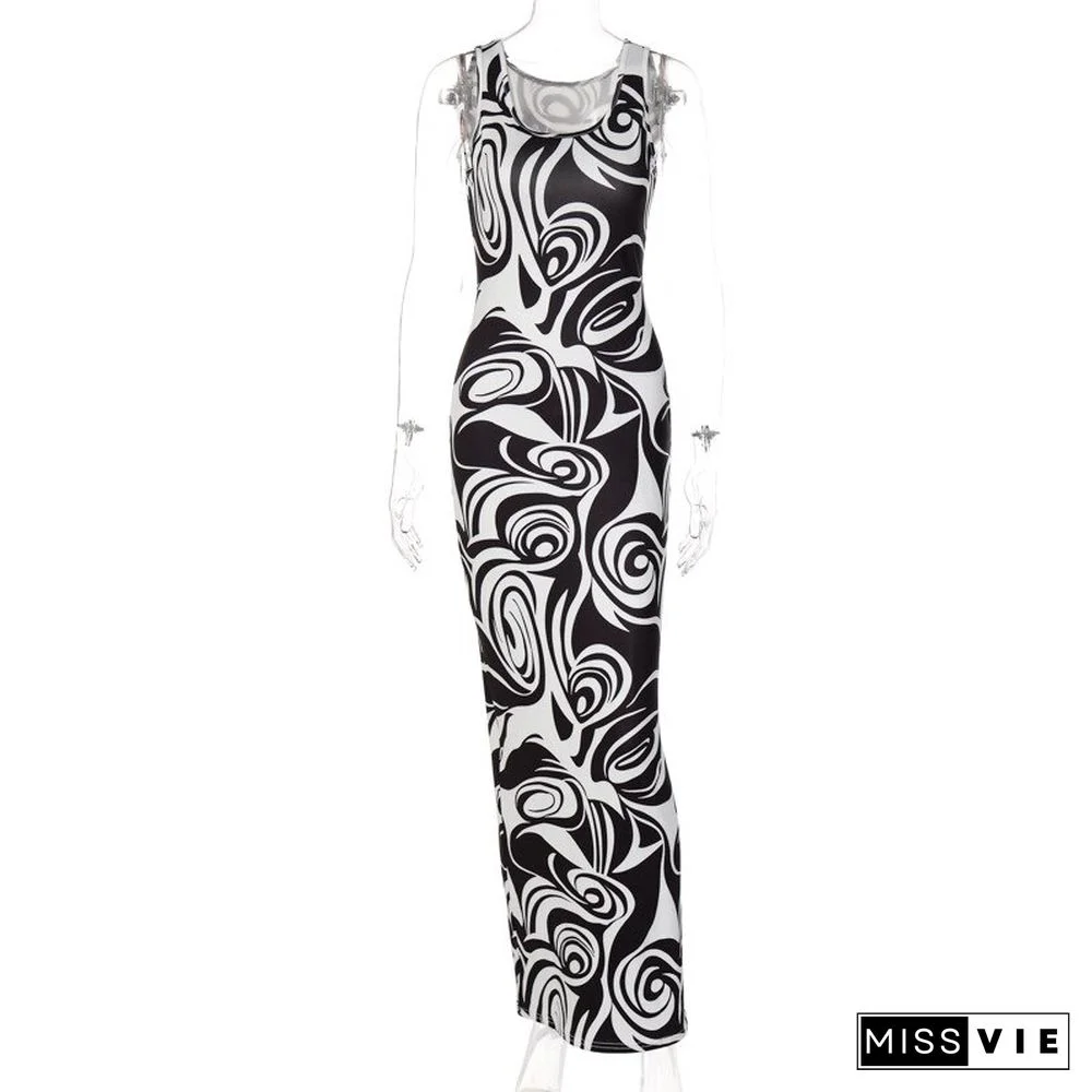 Women's Sleeveless Slim DressNew Spring And Summer Fashion Sexy U-neck Off Shoulder Ruffle Dress Rayon Dress