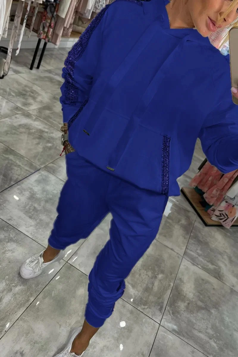 Nigikala Nigikala Women's New Casual Liede Pocket Sports Hoodie Kit