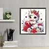 Amour licorne-partial spécial diamant peinture-30 * 30cm