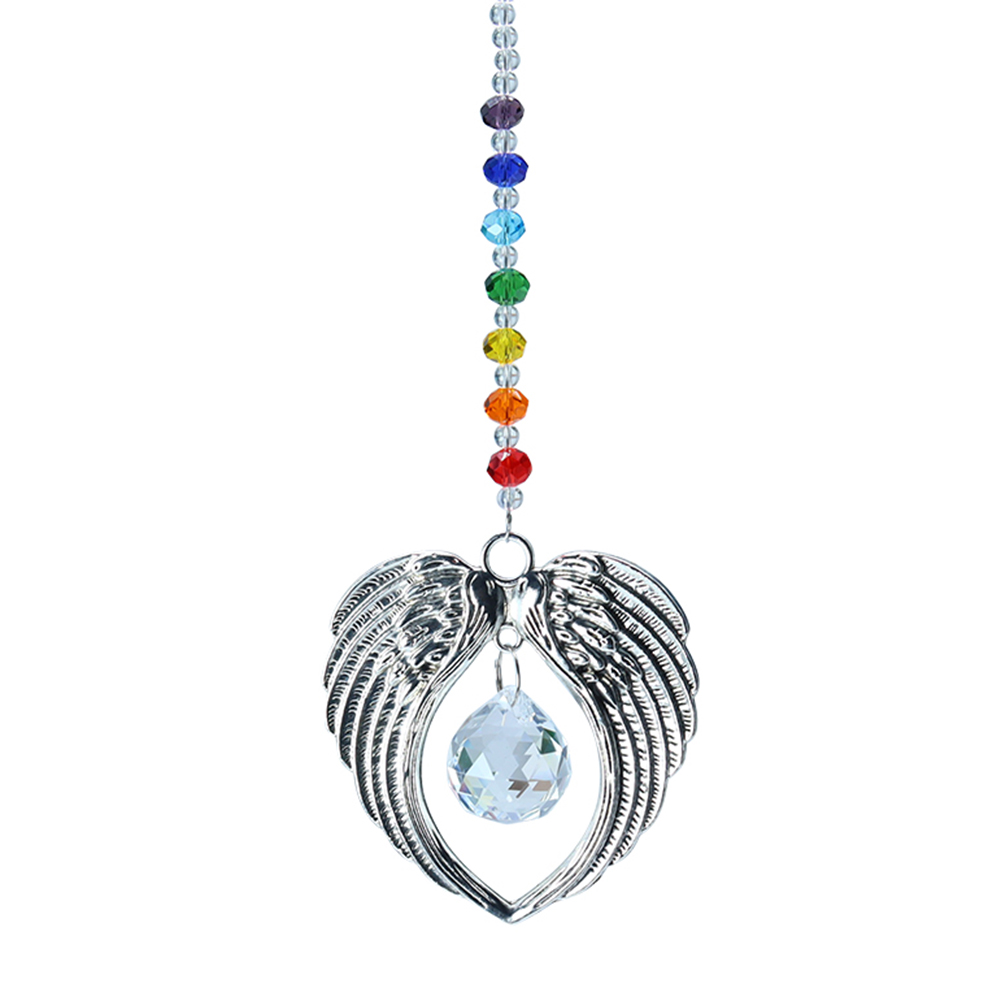 

Crystal Bead Angel Wings Hanging Pendant Home Curtain Car Decor, 501 Original