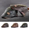B&eacute;ret en cuir tendance pour homme
