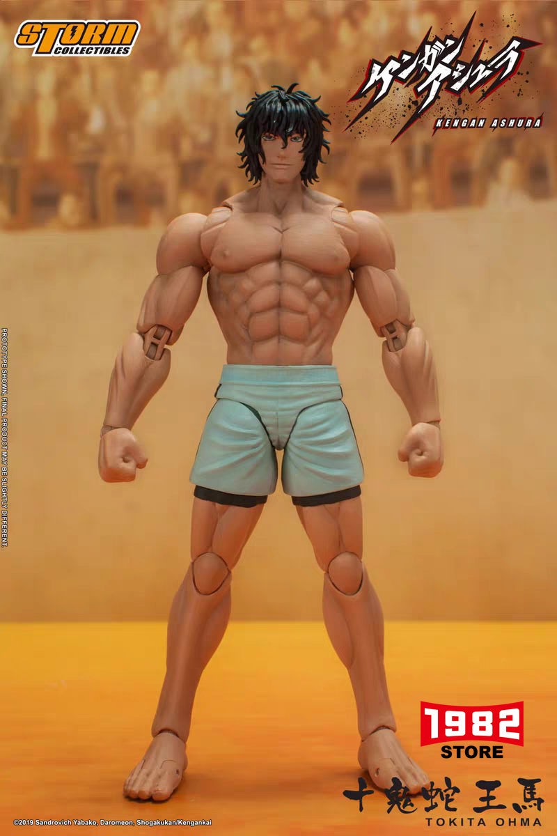 Storm Toys TOKITA OHMA K Ver. 1/12 Kengan Ashura Action Figure 8 Inch 3 Head Sculpts 4 Hand Pairs Punching Effect Collectible