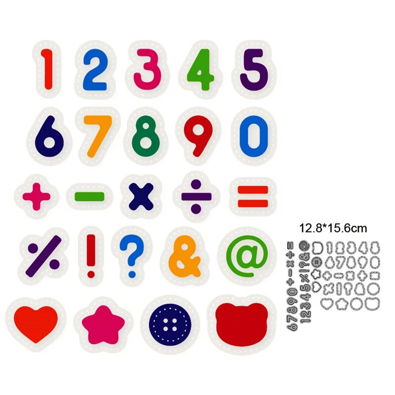 Craft Dies Metal Cutting Dies Cut Die Mold Alphabets Letter Number Scrapbooking Dies Paper Knife Mould Blade Punch Stencils Dies