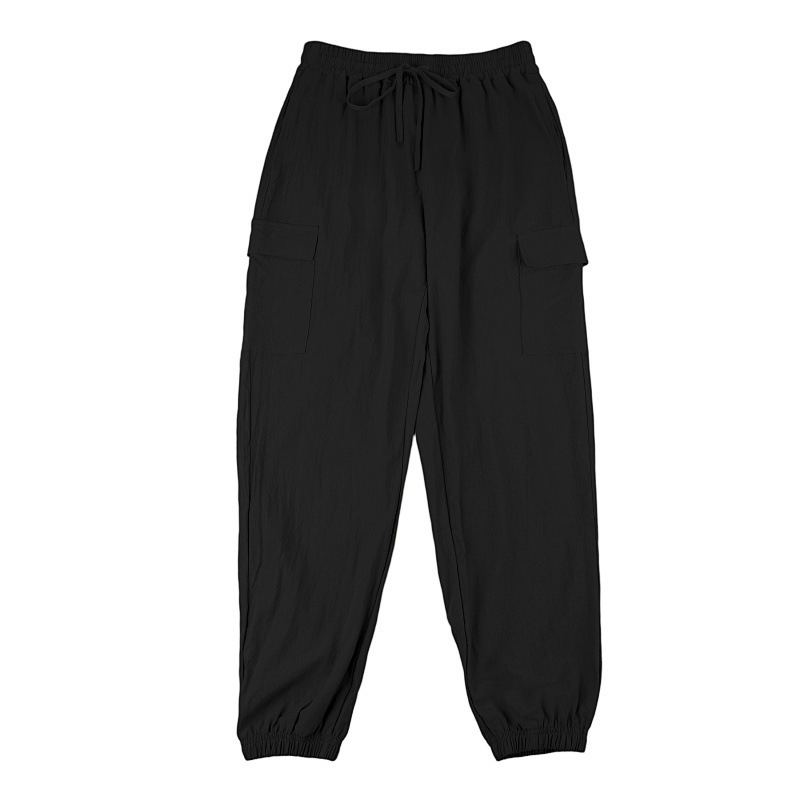 2026 American Style Linen Long Pants Men’s Summer Casual Loose Multi-Pocket Trousers
