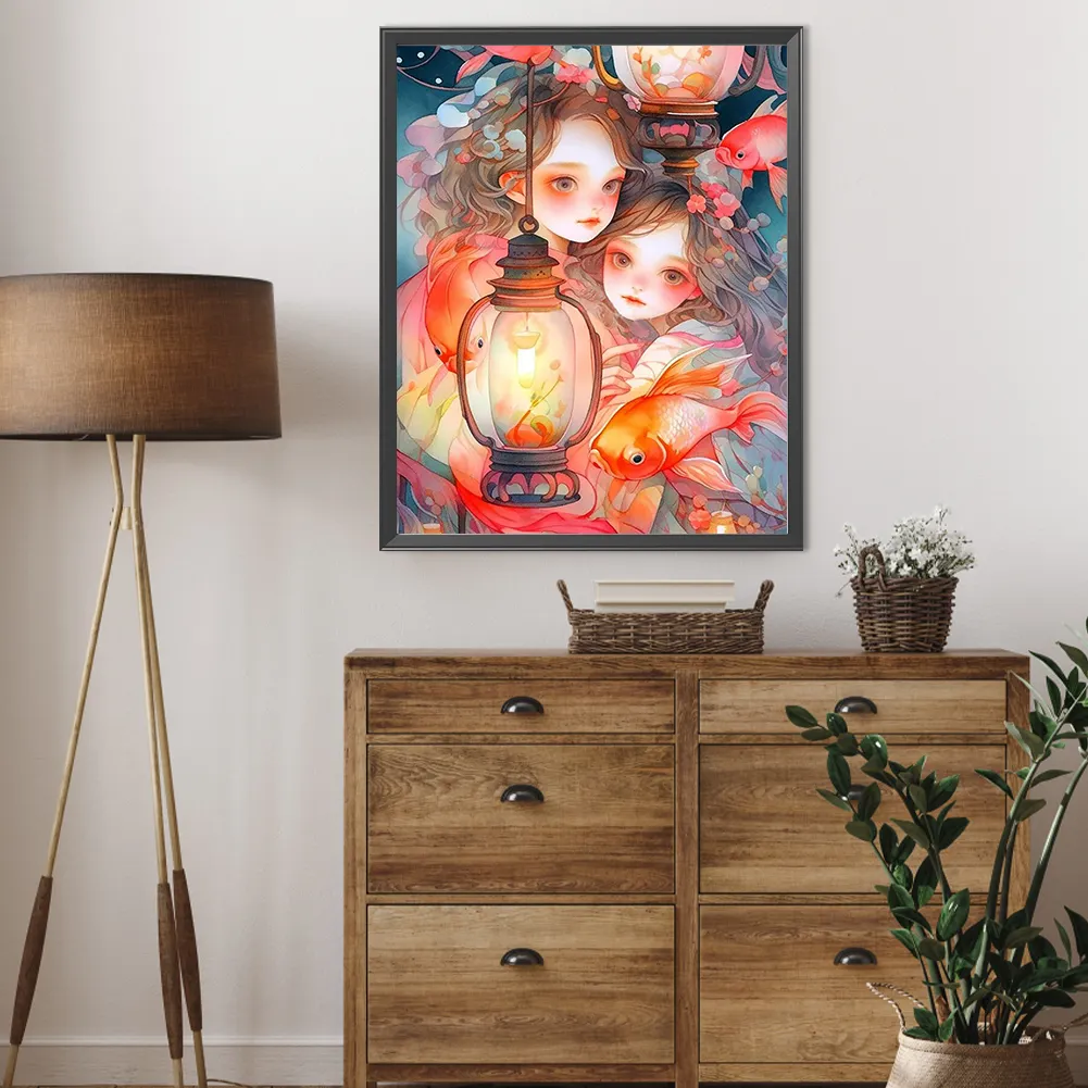 Full Round Diamond Painting 40*50cm - Girl