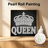 DIY Pearl Painting Crown for Home Wall Decor(25x25cm)