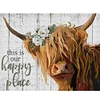 Hignland Cow - 11CT Stamped Cross Stitch 50*40cm