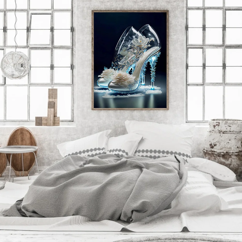 Diamond Painting - Full Round Drill - Flwoer High Heels(30*40cm)