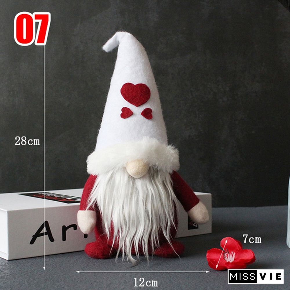 34Styles Elf Doll Ornaments Faceless Plush Doll Rudolph Gnomes Dwarf Santa Claus Swedish Tomte Dwarf