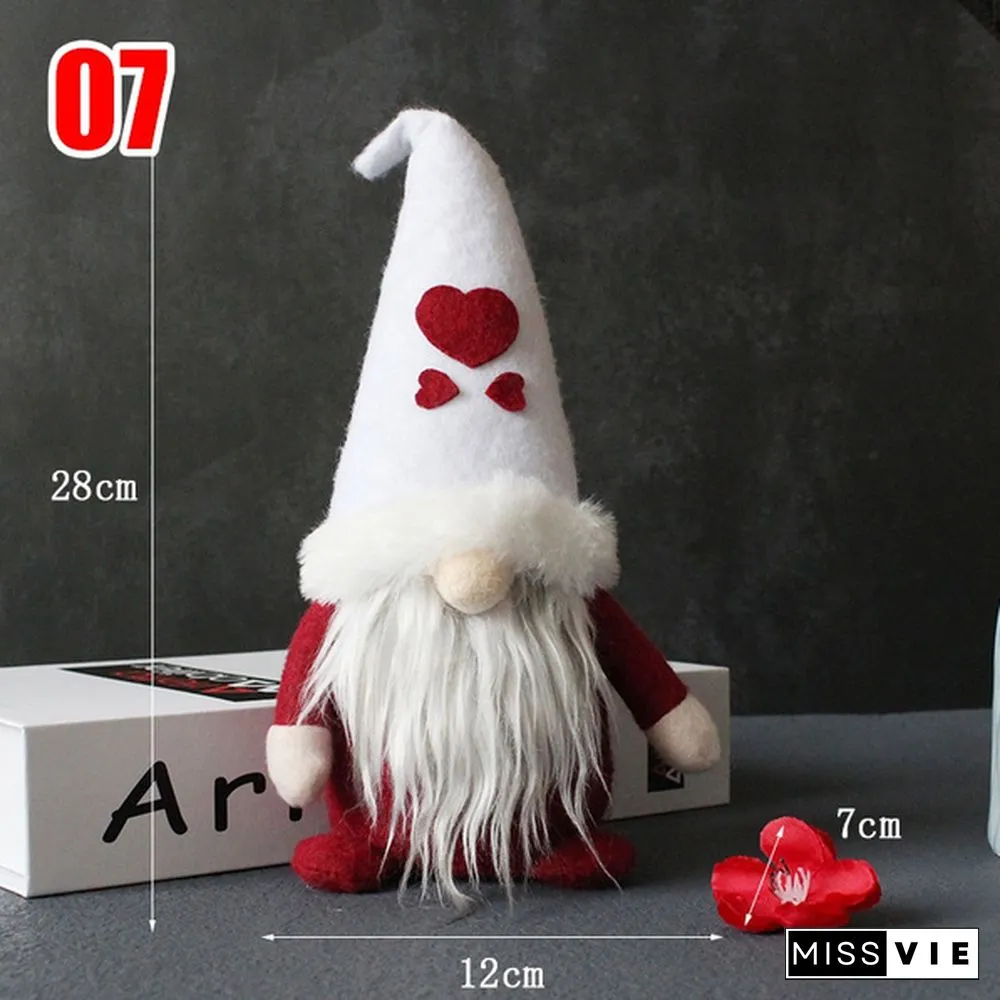 34Styles Elf Doll Ornaments Faceless Plush Doll Rudolph Gnomes Dwarf Santa Claus Swedish Tomte Dwarf