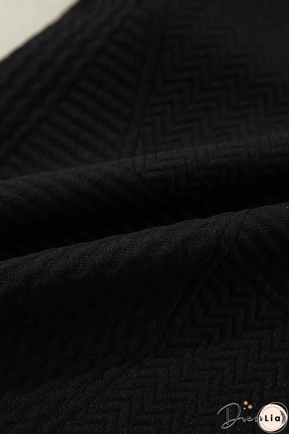 Black Ruffled Sleeve Summer Top and Cropped Loose Pants Set