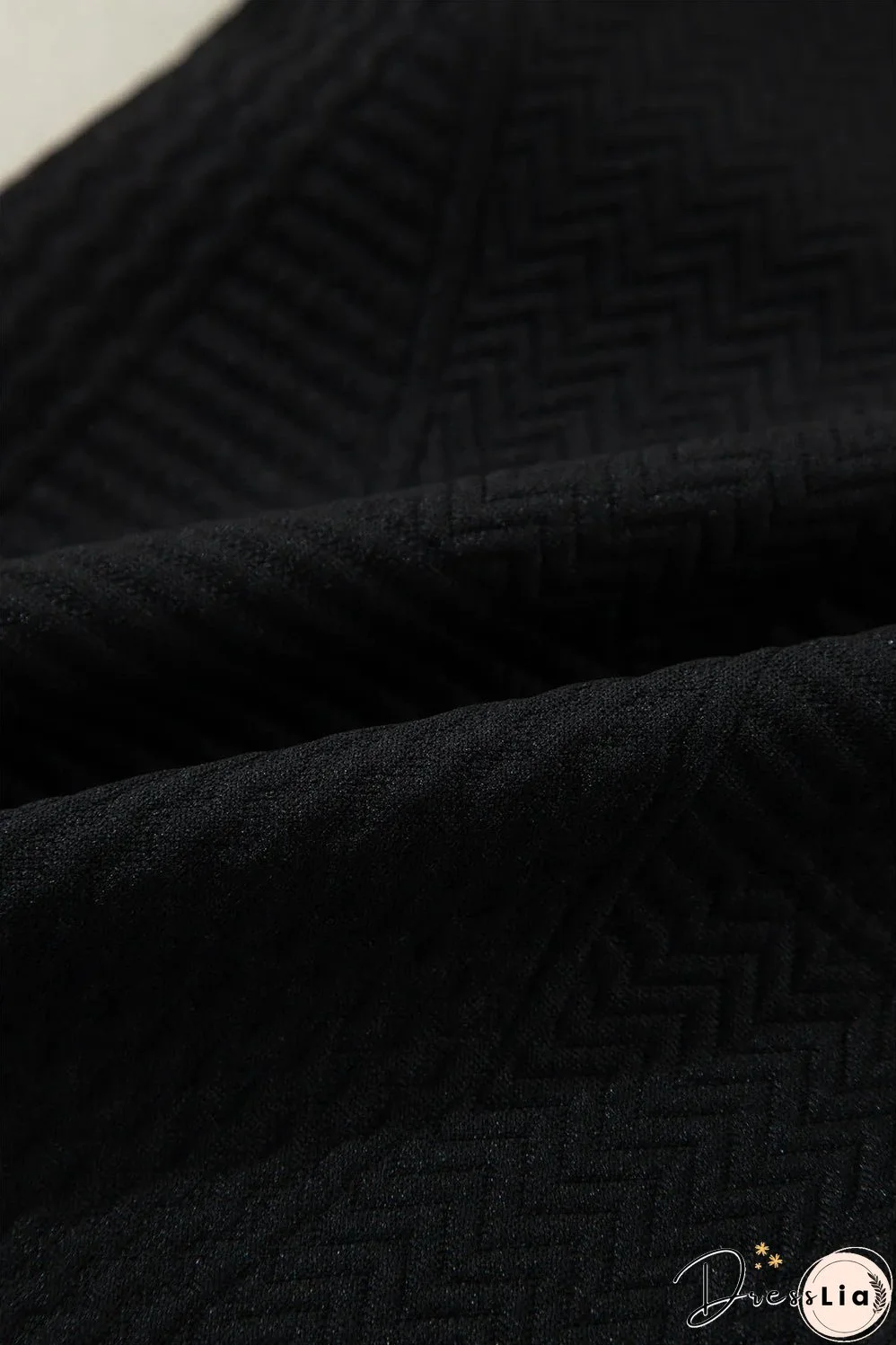 Black Ruffled Sleeve Summer Top and Cropped Loose Pants Set