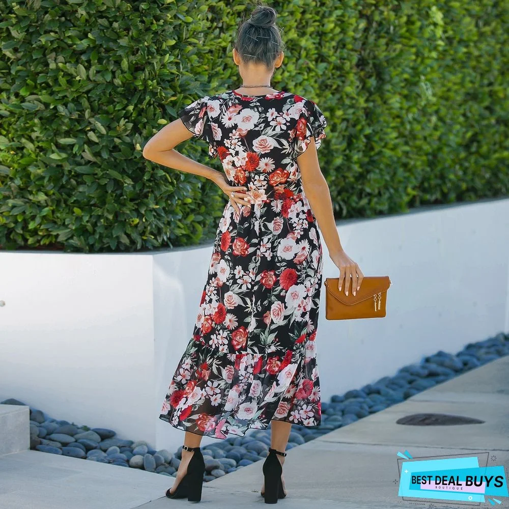 Floral Chiffon Dress