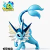 1/20 Scale World Zukan Vaporeon - Pokemon Statue - PoPoWa Studio