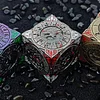 7 in 1 Six-Sided Rotating Metal Dice DND Dragon Dungeon RPG Cthulhu Role-Playing