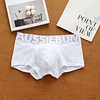 Cotton man underwear low waisted letters belt trendy plus size Skin-Friendly comfortable sweat-absorbing boxer shorts