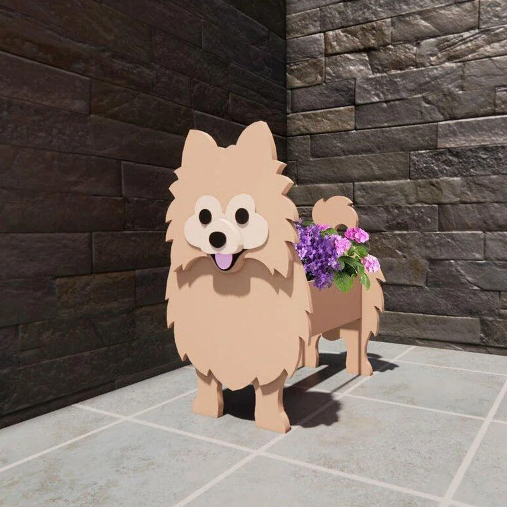 Dog Flower Pot Decoration