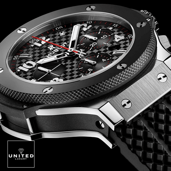 Hublot Big Bang Steel Case Black Bezel Replica black background