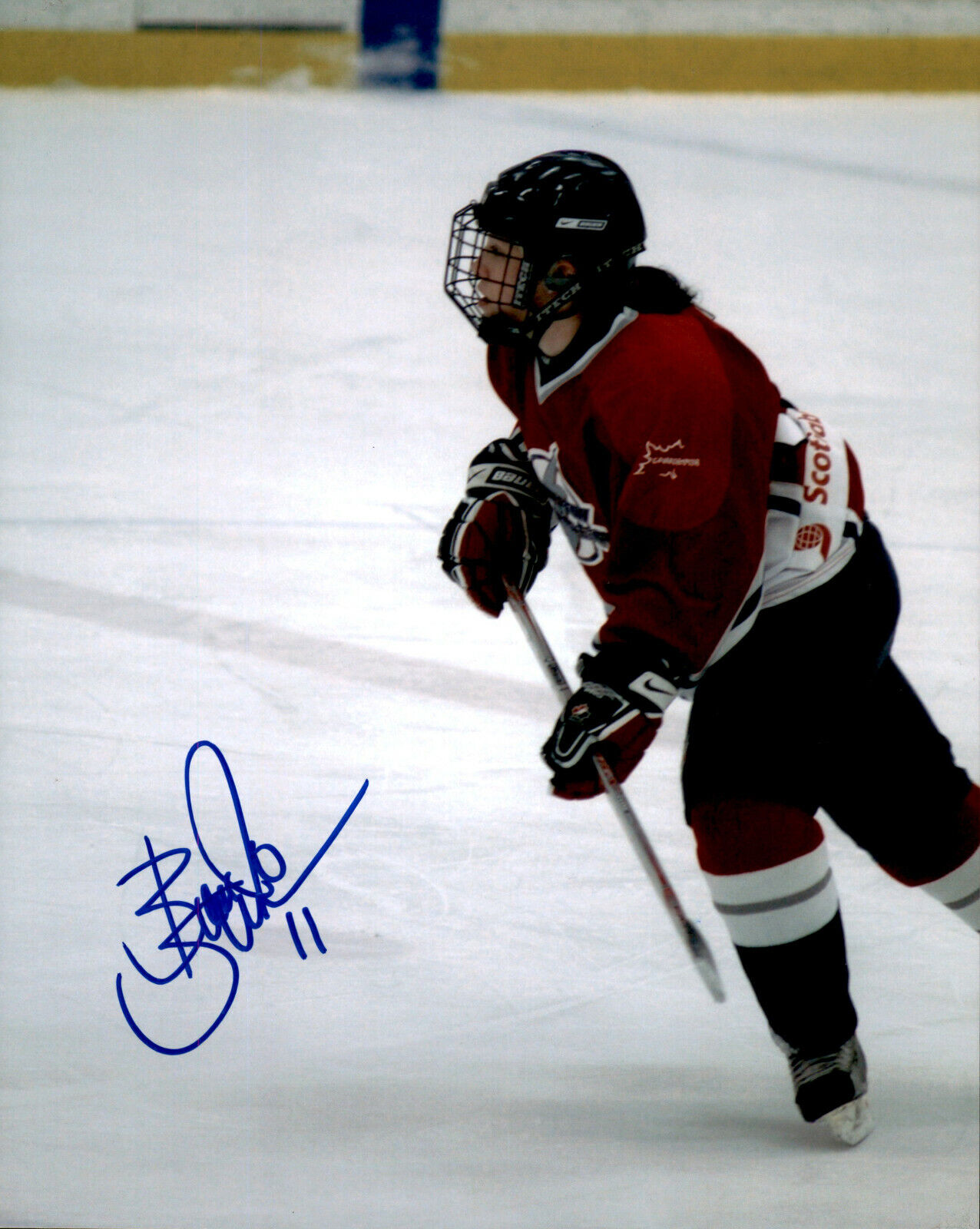 Bobbi-Jo Slusar SIGNED 8x10 Photo Poster painting WOMEN'S HOCKEY CWHL / BRAMPTON THUNDER CANADA