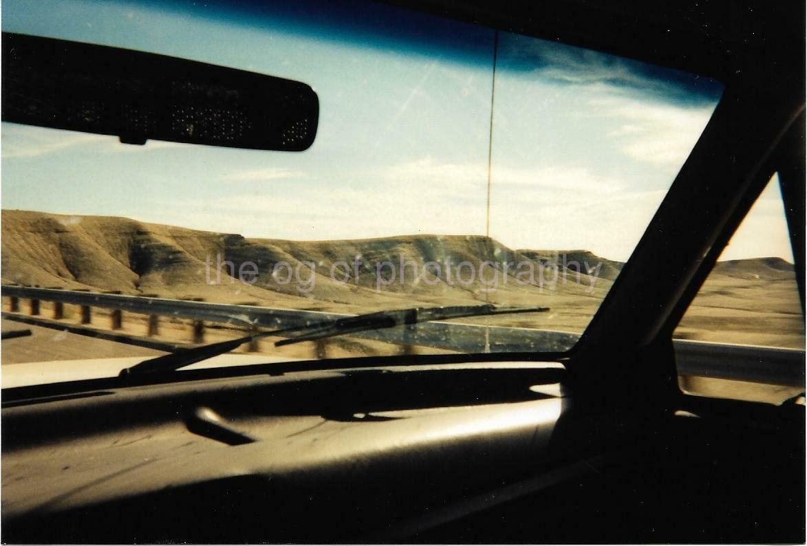 FOUND Photo Poster painting Color EASTERN UTAH Original Snapshot FROM THE CAR 112 9 C