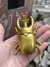 Clockwork beetle toy insect beetle simulation animal rhinoceros beetle electroplating mechanical model