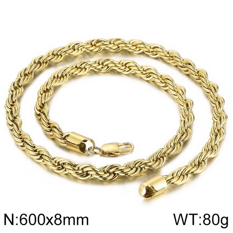 Minimalist Geometric 304 Stainless Steel 18K Gold Plated Unisex Necklace