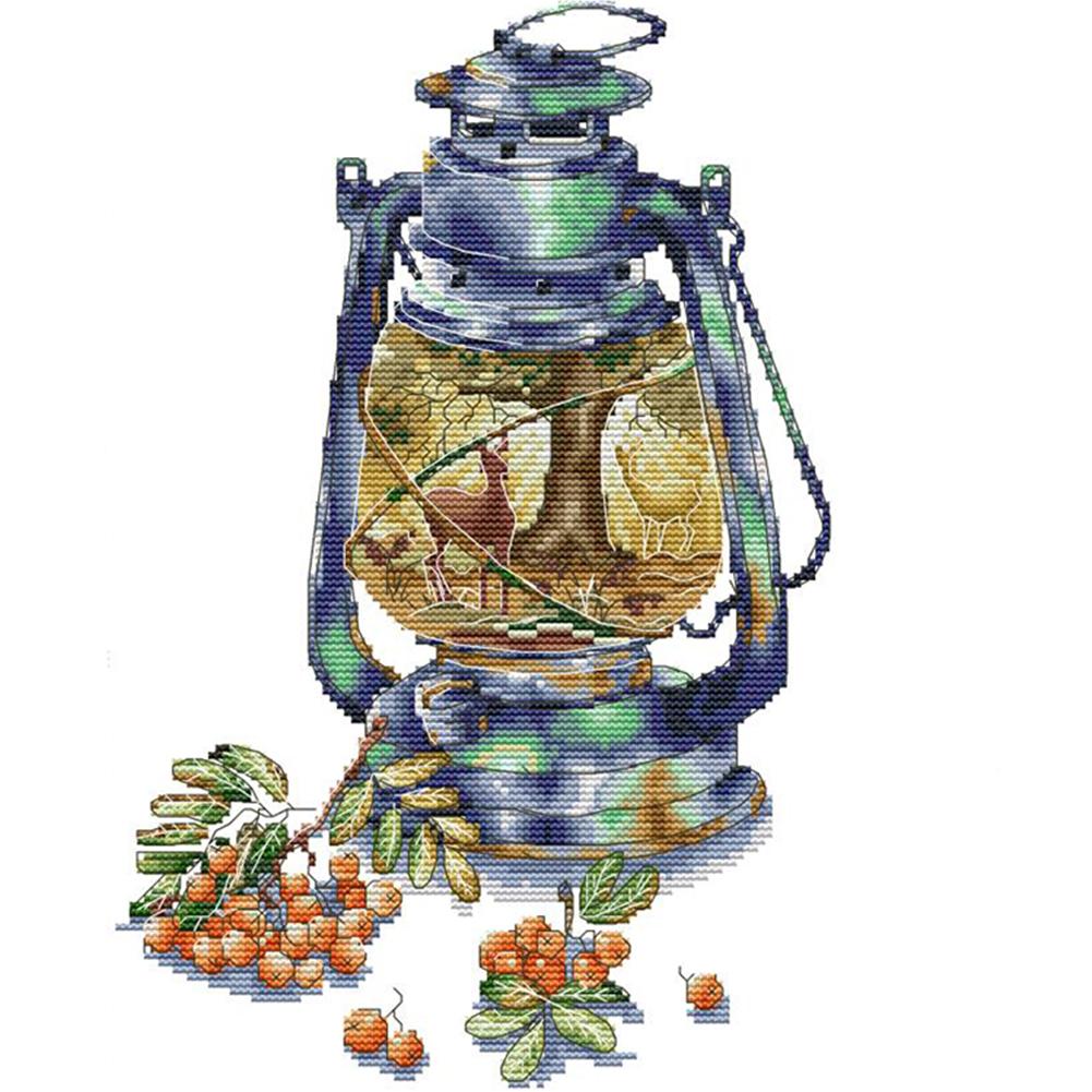 

Autumn impression - 14CT Stamped Cross Stitch - 37*30cm, 501 Original