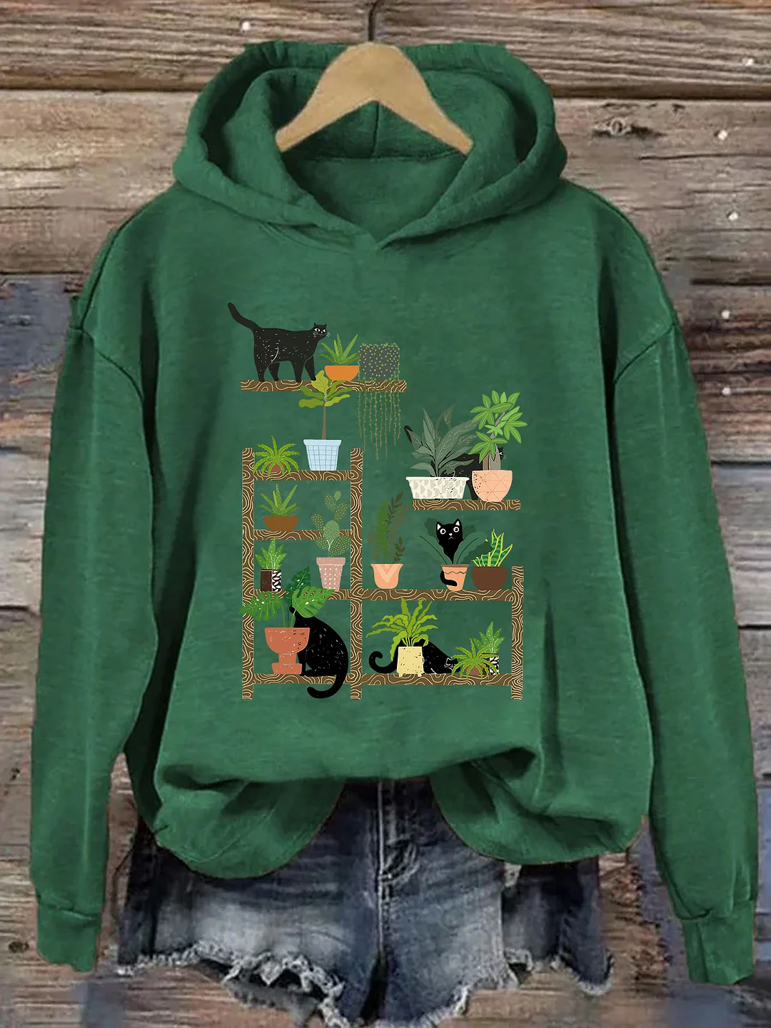 Cats and Plants Hoodie