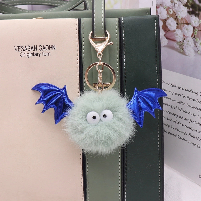 Minimalist Animal Alloy Plush Women’s Keychain