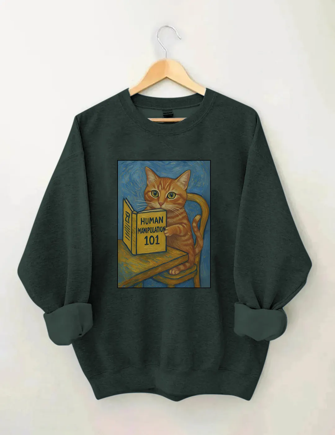 Funny Cat Human Manipulation Sweatshirt
