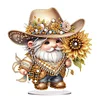 Diamond Painting Single-Side Cowboy Gnome Desktop Diamond Art Kit for Home Decor