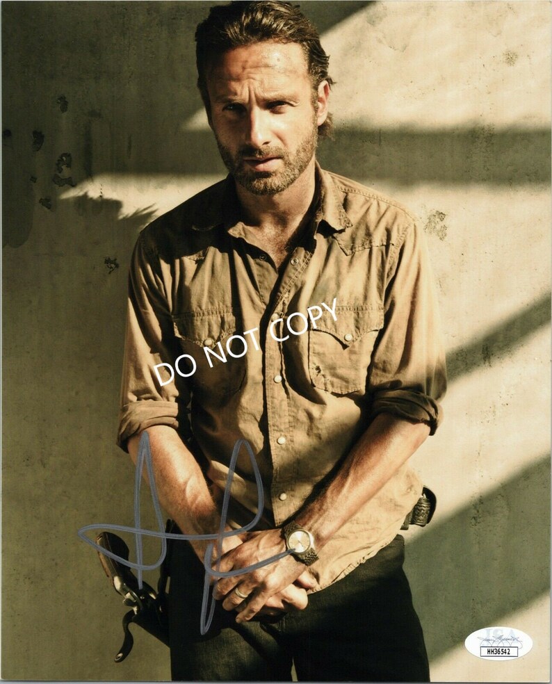 ANDREW LINCOLN 8 x10 20x25 cm Autographed Hand Signed Photo Poster painting