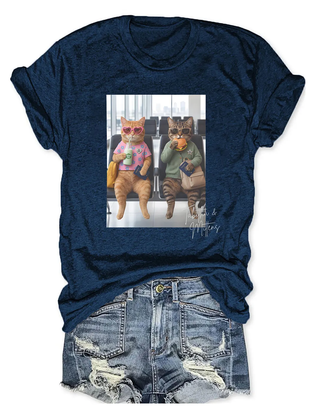 Tabitha & Mittens Hey Cool Cats T-shirt