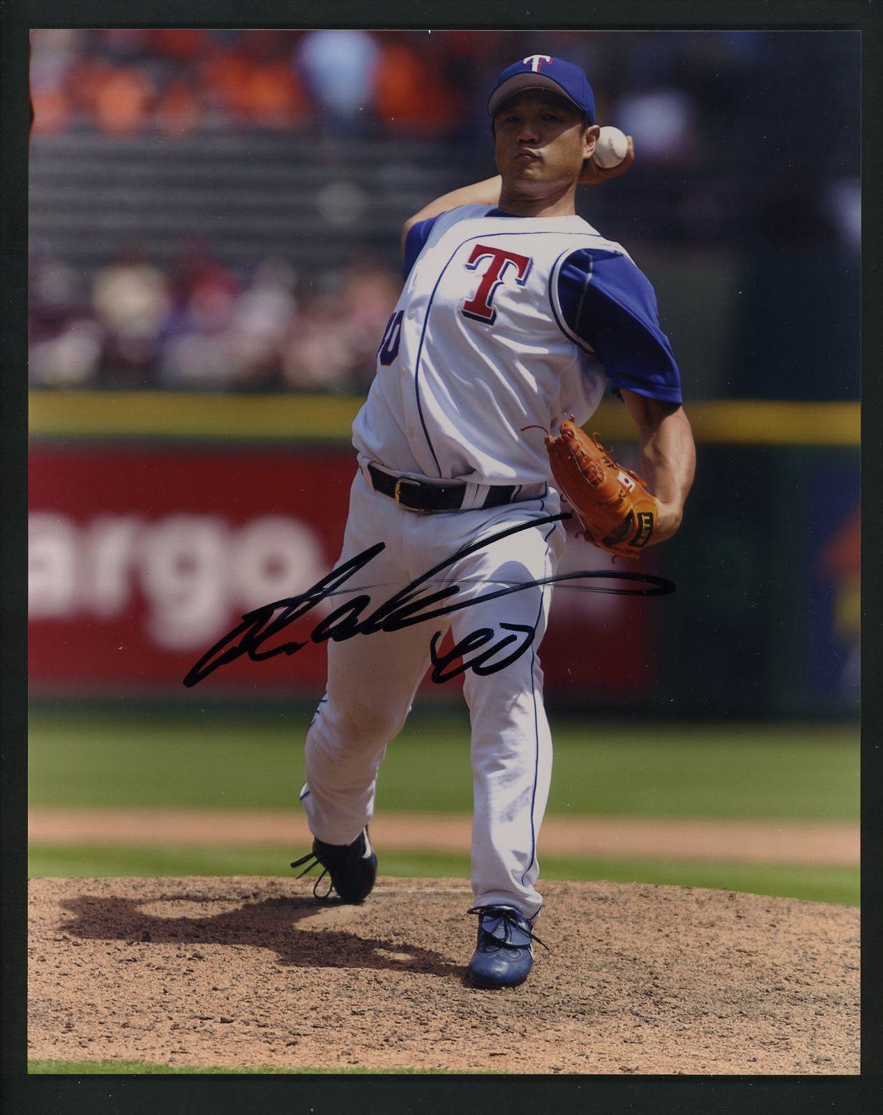 Akinori Otsuka Signed Autographed 8 x 10 Photo Poster painting Texas Rangers