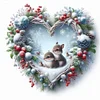 Love Snow Scene-11CT Stamped Cross Stitch 45*45cm/17.72*17.72in tapestrymarket