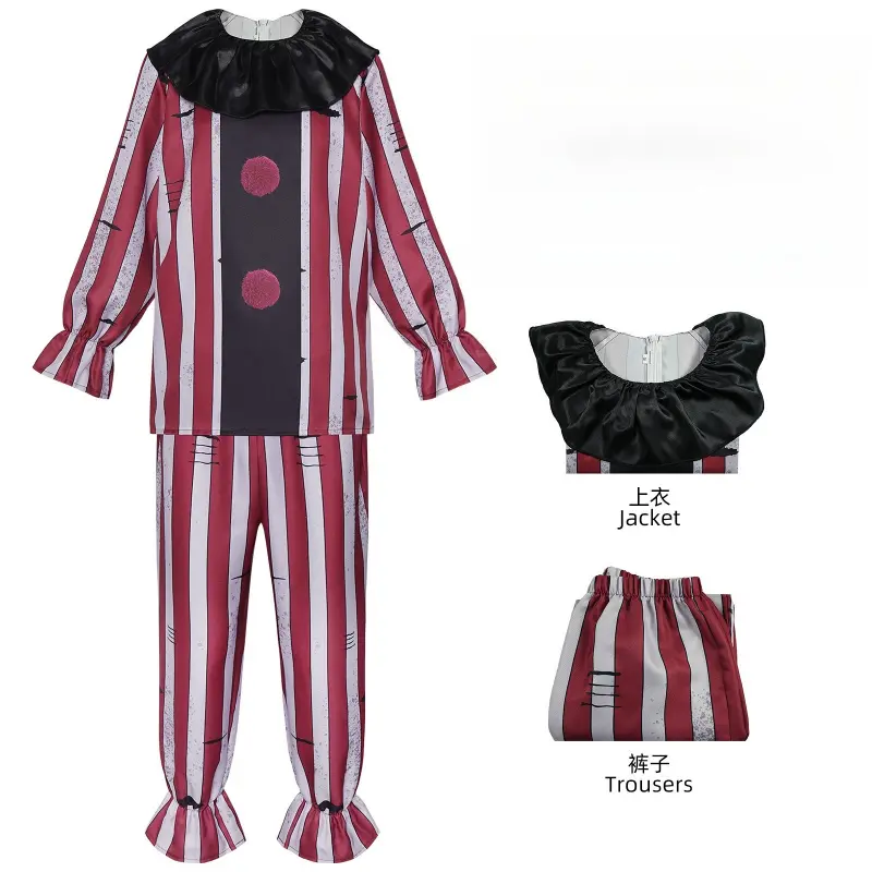 [Wetrose] Pre-Order Nightmare Clown Horrible Evil Cosplay Costume Halloween