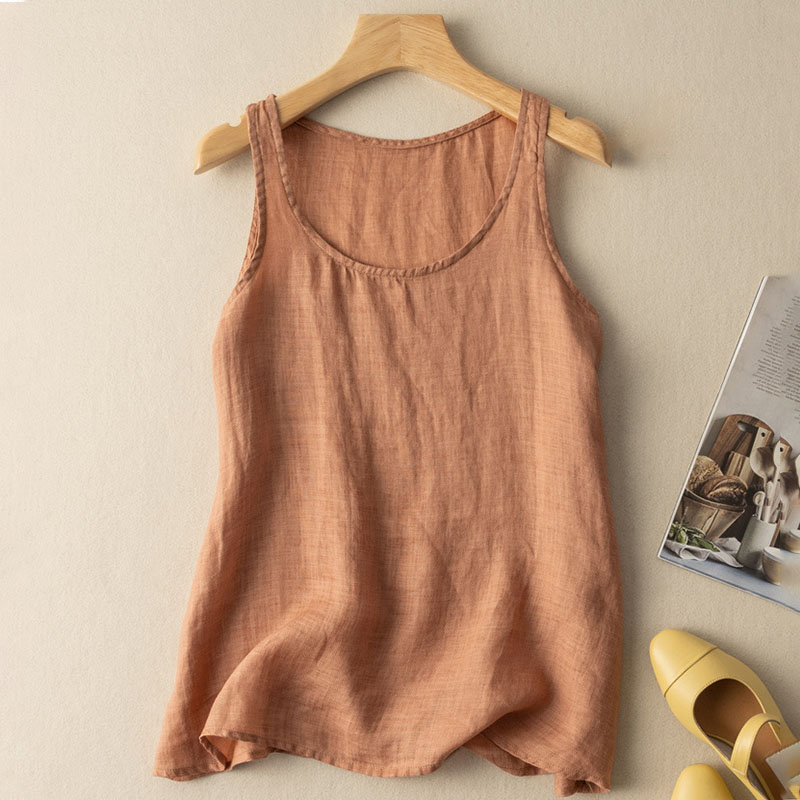 Summer Thin Vintage Cotton Linen Vest