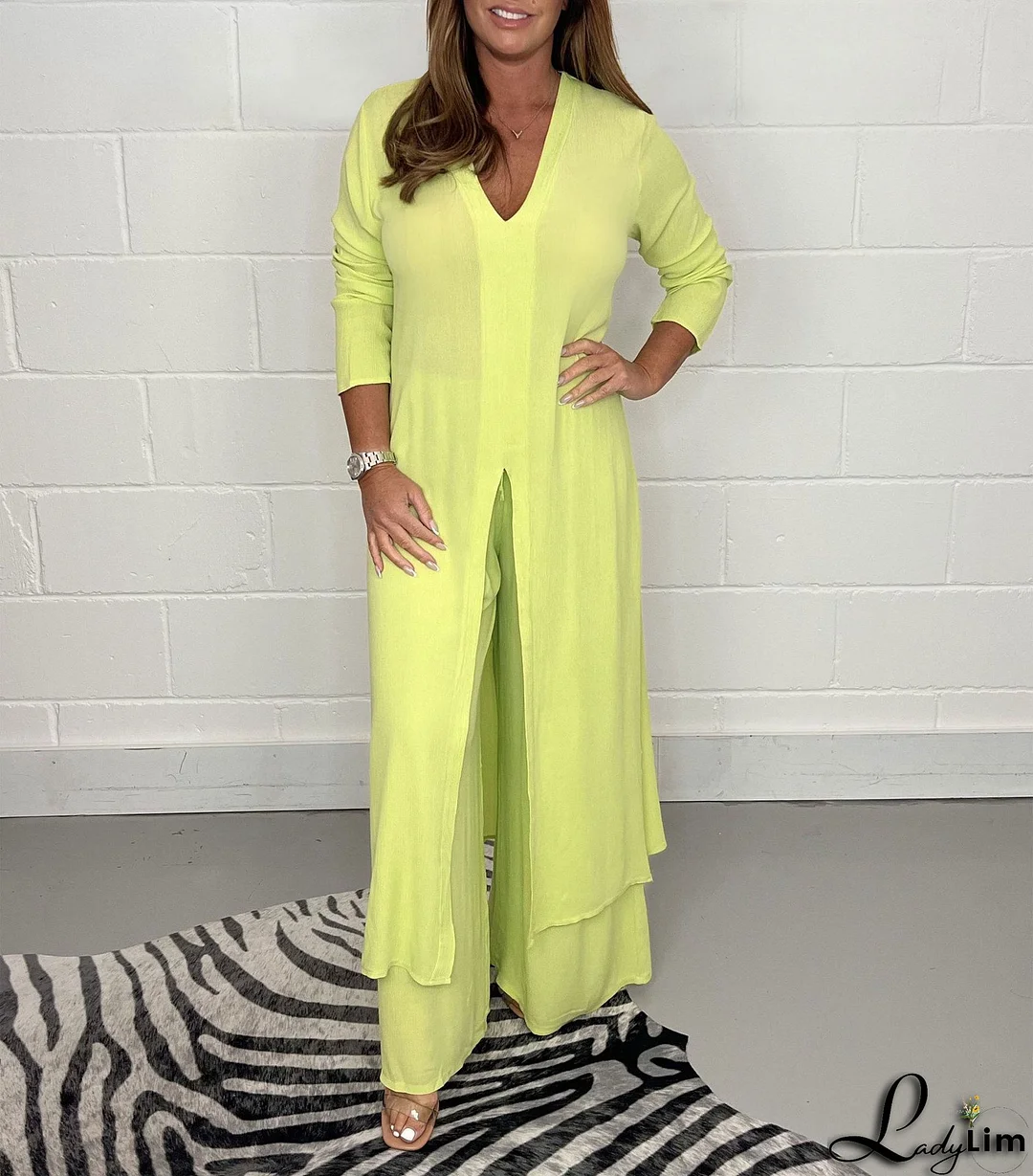 Plus Size New Autumn And Winter Sexy Deep V Stand-up Waist Jumpsuit