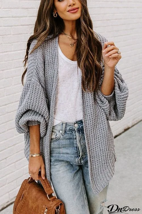 Open Front Classical Cardigan