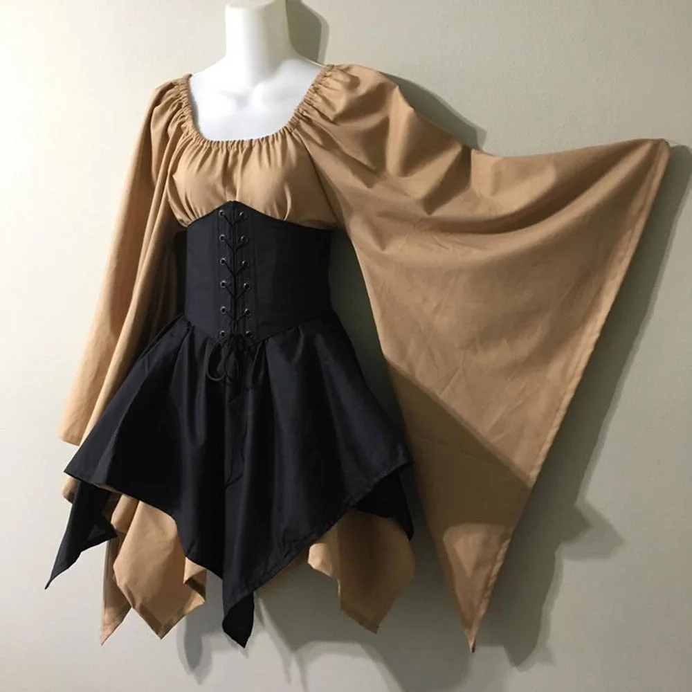 Brownm Commute Classy Innovative Long Sleeve Women's Dress