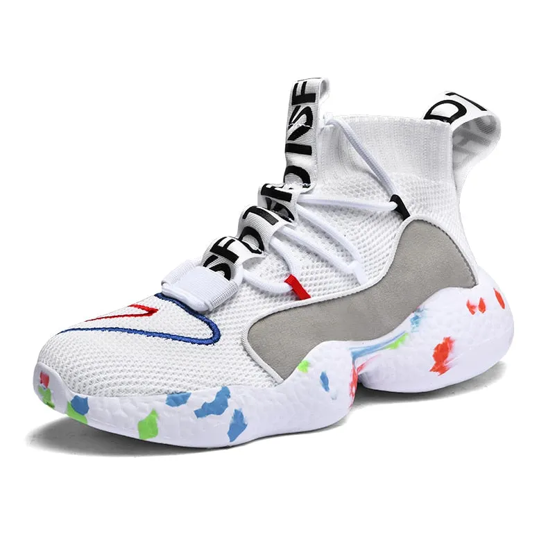 Nine o'clock Stylish Couple Casual Shoes Non-Leather Breathable Male Sneakers Outdoor Quality Anti-skid Footwear Big Size 35-50