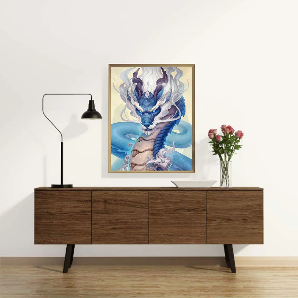 Full Round Diamond Painting 30*40cm - Dragon