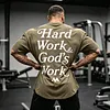 Oversize 'HARD WORK & GOD'S WORK' Tee by Inlyline